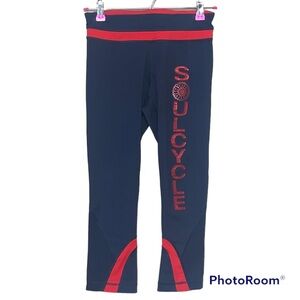 LULULEMON x SOULCYCLE Run: Inspire Crop II Black, Red size 6